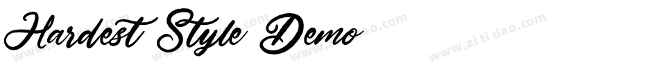 Hardest Style Demo字体转换